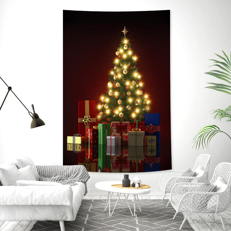 Рождественская елка Гобелен Праздничное украшение для вечеринки Настенный декор Новый — фото 8