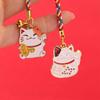 Polyester Lucky Cat Phone Strap Lucky Cat Fortune Cat Phone Chain  Creative Gift