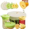 Universal reusable silicone stretch seal cover, food and fruit leftovers preservation cover, high temperature resistant microwave oven heating, soft,