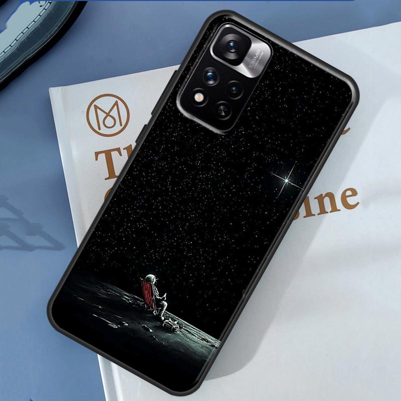 Moon Stars Space Astronaut Case For Xiaomi Redmi Note 14 13 Pro 12 11 9 10 9S 10S 11S 12S Redmi 13C 10C 12C 14C Cover
