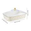 Serving Tray Vanity Tray with Dustproof Lid for Celebrations Party Events