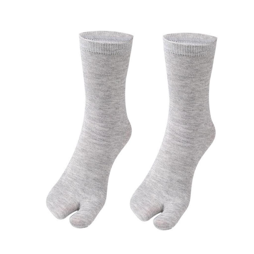 Japanese Style Two-toed Socks, Polyester-cotton, Men's And Women's Mid-tube Two-toed Socks, Japanese Clogs, Hotel Bath Socks, Split-toed Socks