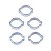 10 pcs/set Double Ear Clamp Galvanized Convenient Fuel Pipe Hose Clamp 5-31mm
