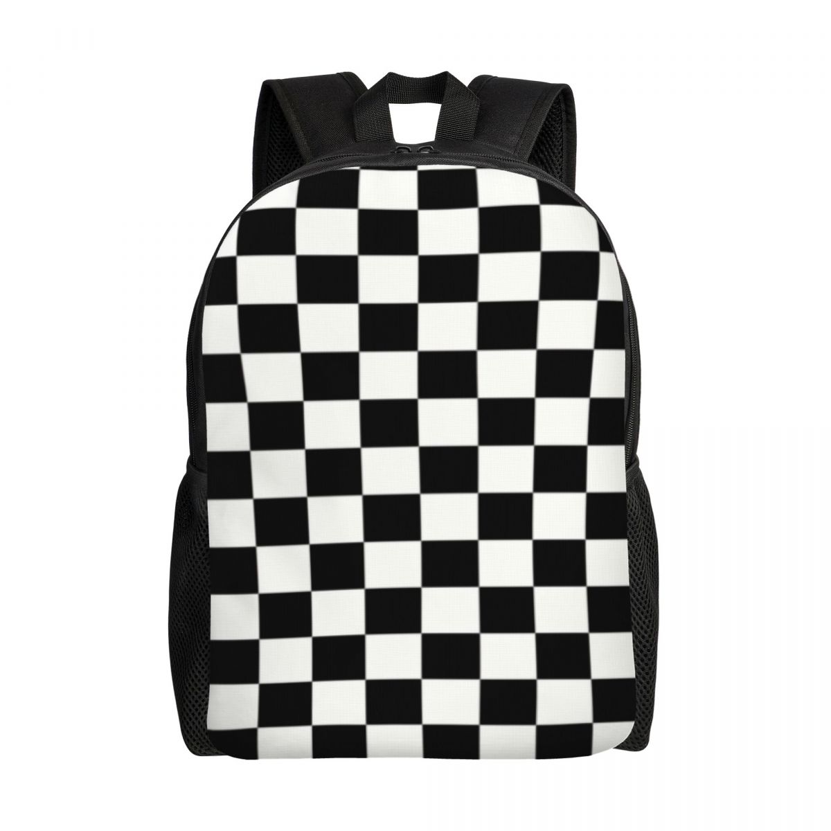 

Custom Fashion Chess Backpacks Women Men Casual Bookbag for School College Chessboard Game Bags 16 inches