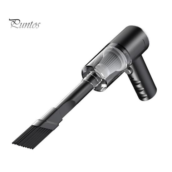 

Беспроводной ручной автомобильный пылесос высокой мощности, сильного всасывания, компактный перезаряжаемый пылесос для ухода за автомобилем с 2 сменными насадками чёрный