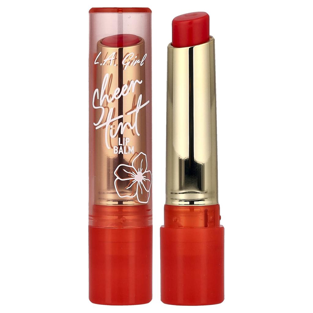L.A. Girl Sheer Tint Lip Balm, GLC604 Sheer Peach, 2g (0.07oz)