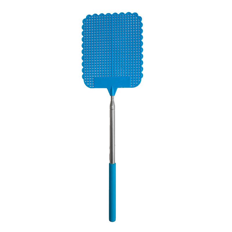 Long Handle Telescopic Fly Swatters With Anti-slip Handle Retractable Fly Swatter Stainless Steel Rod Manual Bugs Killer Tools