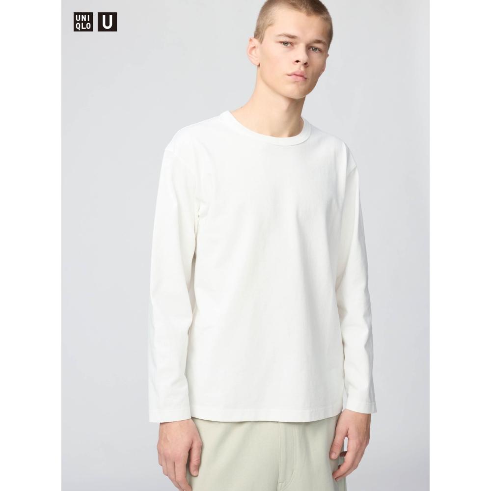 Uniqlo Wash CoTTon Crew Neck T  Long Sleeve 