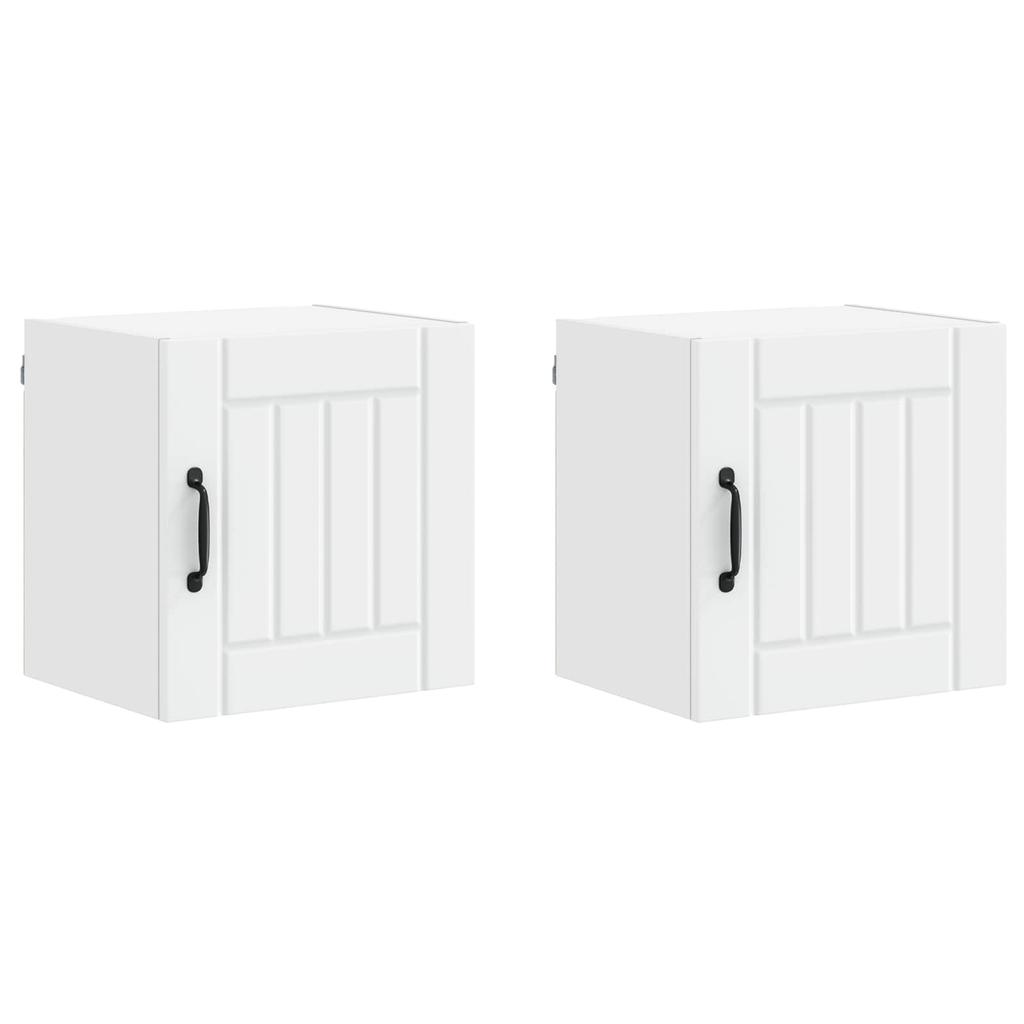 Wall Cabinet LUCCA 2 pcs White 40 x 31 x 40 cm Particleboard