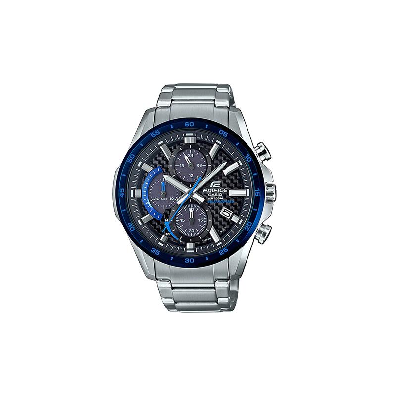 

Casio EDIFICE Classic Three-needle Chain Quartz Movement Stainless Steel Strap Japanese and Korean Watch Men s Watch Black Dial EQS-900DB-2A чорний