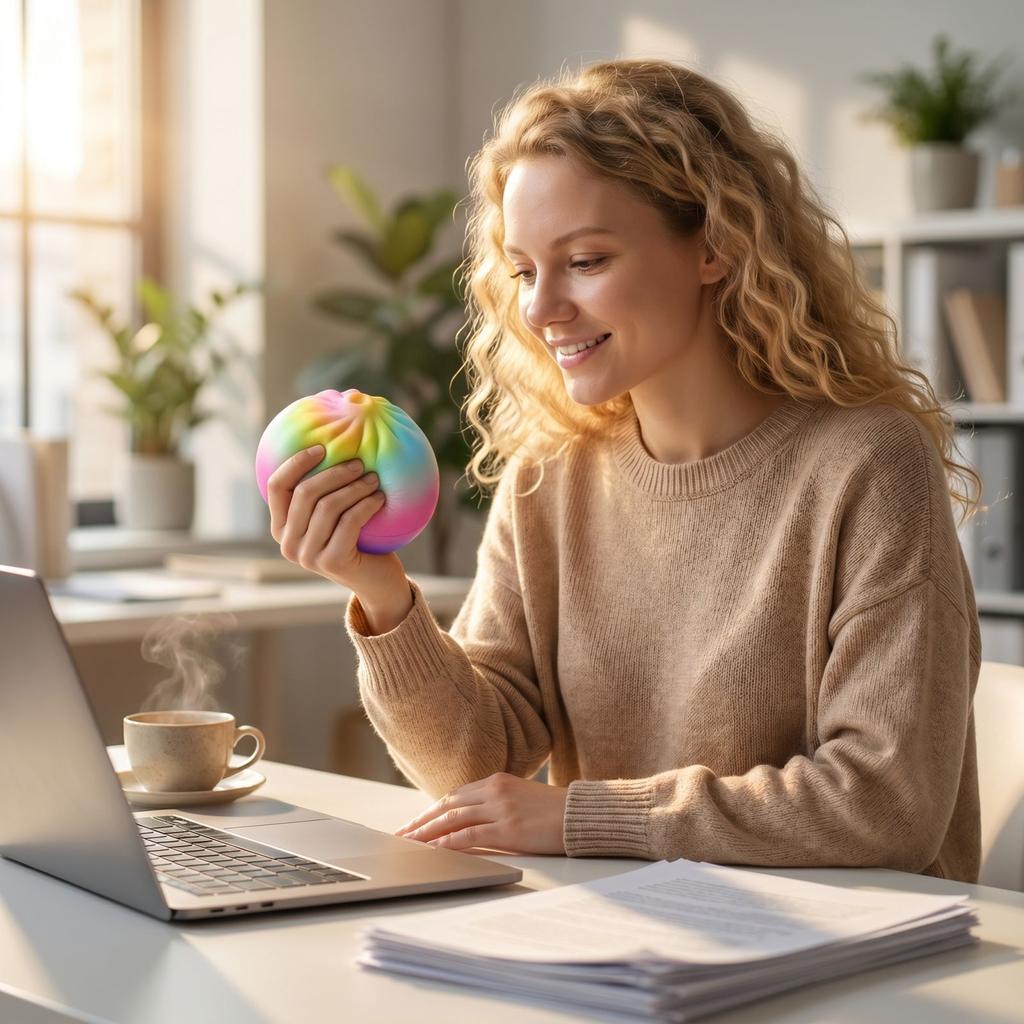 Stress Ball Slow-Rising Stress Relief Toy(Random Color)