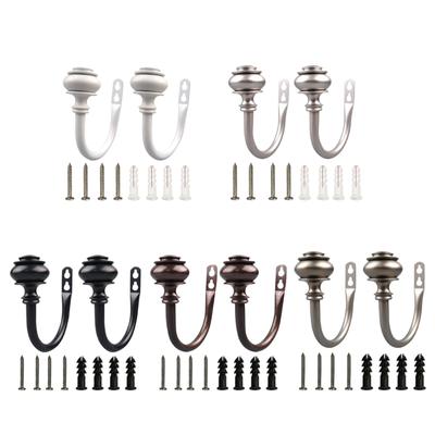 Set of 2PCS  Metal Curtain Holders Curtain Tiebacks, Wall Mount Drapery Hookbacks for Living Room Elegantly