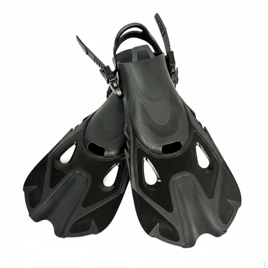 Adjustable Diving Fins Lightweight Short Swim Flippers Professional Pool