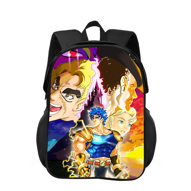 Zaino di JoJo's Bizarre Adventure Resistente alla Moda Cartone Animato Cerniera Grande Capacità Miglior Regalo di Compleanno per Ragazzo e Ragazza