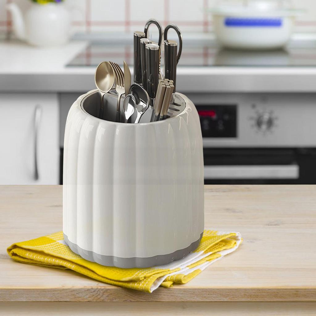 Compact Cutlery Holder for Kitchen Storage - Space-Saving Utensil Organizer