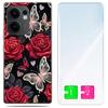 Etui Do Oppo Reno 13F 5G / 13 Fs 5G Foto Case Plecki Motyle + Szkło 9H