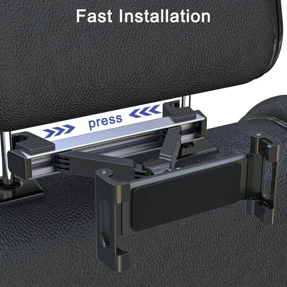Non Slip Car Headrest Phone Holder 360 Degree Rotation Car Tablet Holder  Car Use