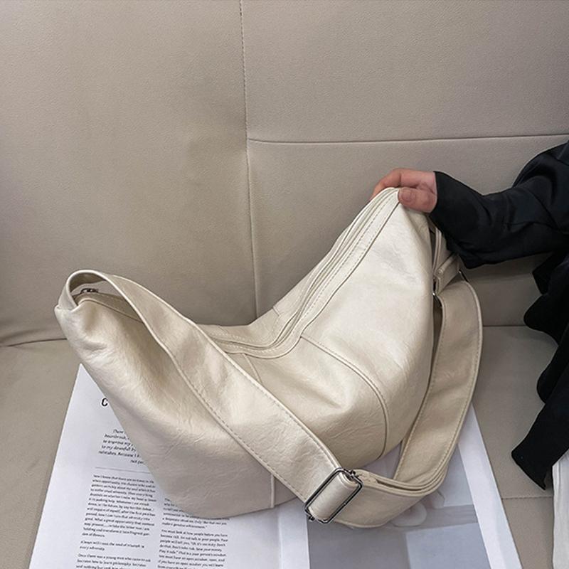 Yogodlns Vintage Crossbody Bags for Women Large Capacity Luxury Handbags Solid Soft Shoulder Bags Female Casual Travel Hobos Bag