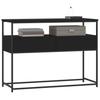 VidaXL Console Table Black 100x40x75 Cm Engineered Wood 834150
