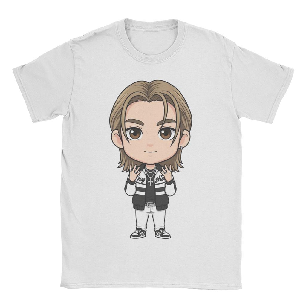 Lngshot Woojin Rising K-Pop Hip-Hop T Shirt Unisex 100% Cotton Amazing T-Shirts Crewneck  Tees Short Sleeve Tops Birthday Present
