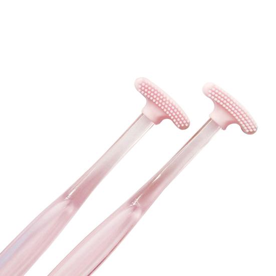 Portable Soft Tongue Scraper Brush Deep Cleaning Odor Remover Oral Health Care