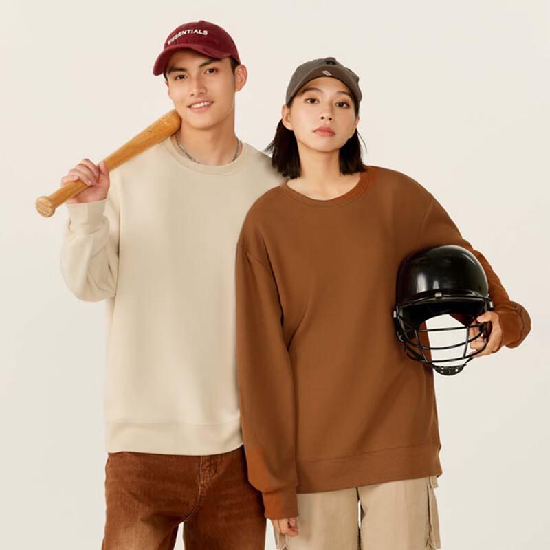 Jeanswest Men's Waffle Knit 'Paper Bag Man' Crewneck Sweatshirt