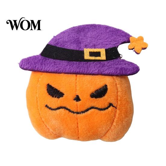Non-toxic Cat Chew Toy Halloween Theme Toy, Soft Ghost Bat Pumpkin Plush Cute Stuffed for Indoor Cats Boredom Relief Pet