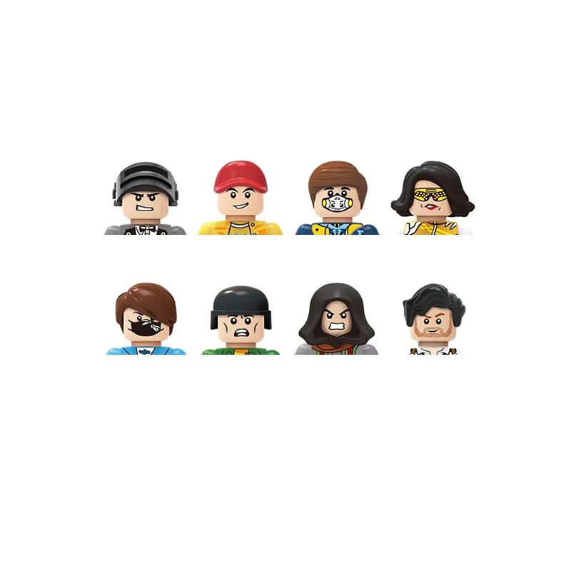 Non-Toxic City Characters Action Figures Building Blocks Policeman Teacher Fireman Occupation Mini Figurine Dolls Bricks Set Children Toys