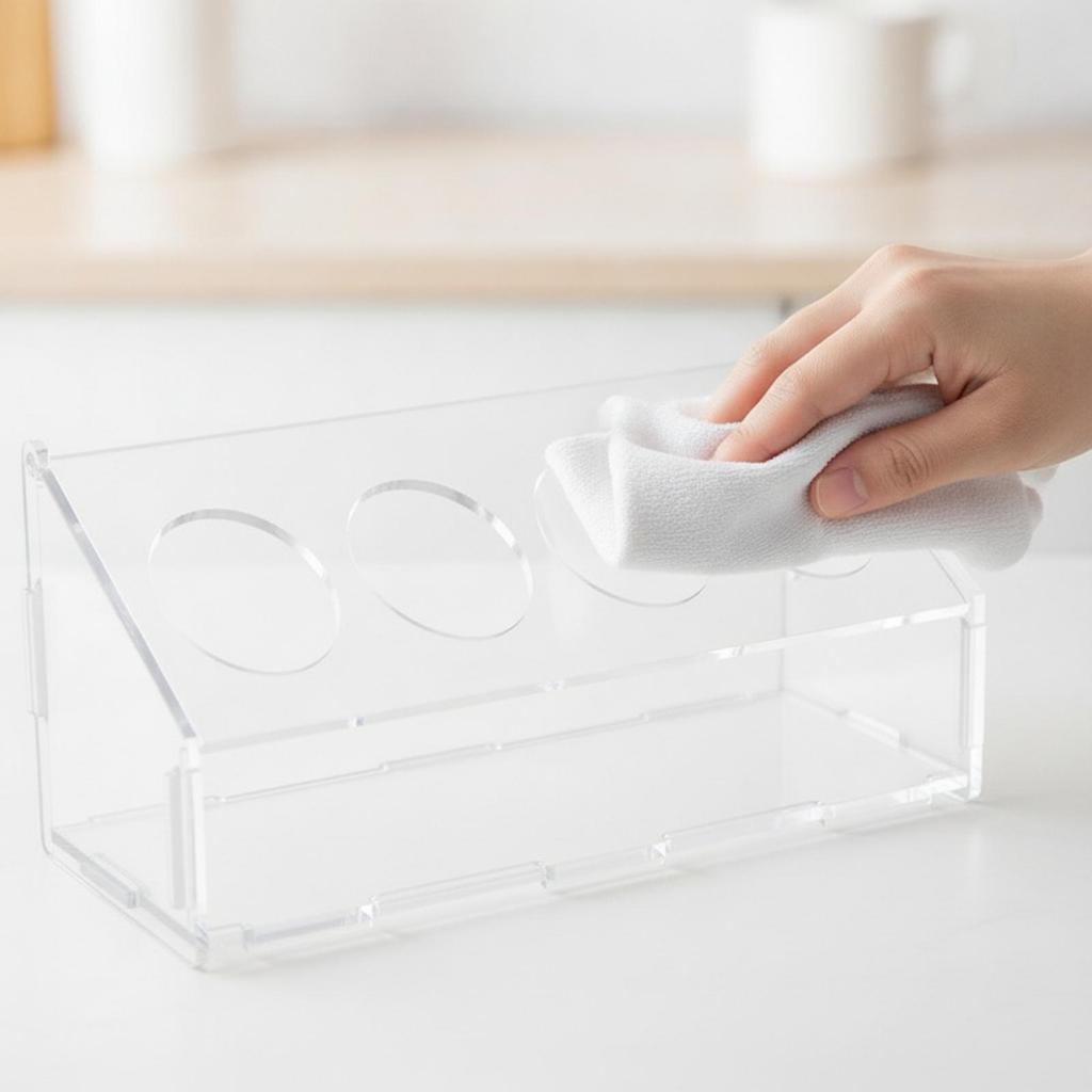 Acrylic Quail Feeding Station Compact Dispenser Sturdy