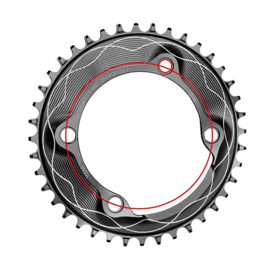 Motor Sprocket Heavy Duty Aluminum Alloy Chainring 40T To 58T Waterproof Rustproof Tooth Disc Replacement for Road Bike