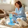 Dispensador de Agua por Gravedad de Altura Ajustable Dispensador de Agua para Gatos con Alimentación por Gravedad Gatos y Perros