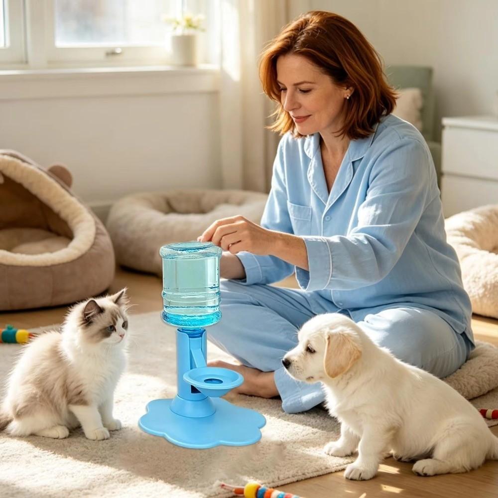 Dispensador de Agua por Gravedad de Altura Ajustable Dispensador de Agua para Gatos con Alimentación por Gravedad Gatos y Perros