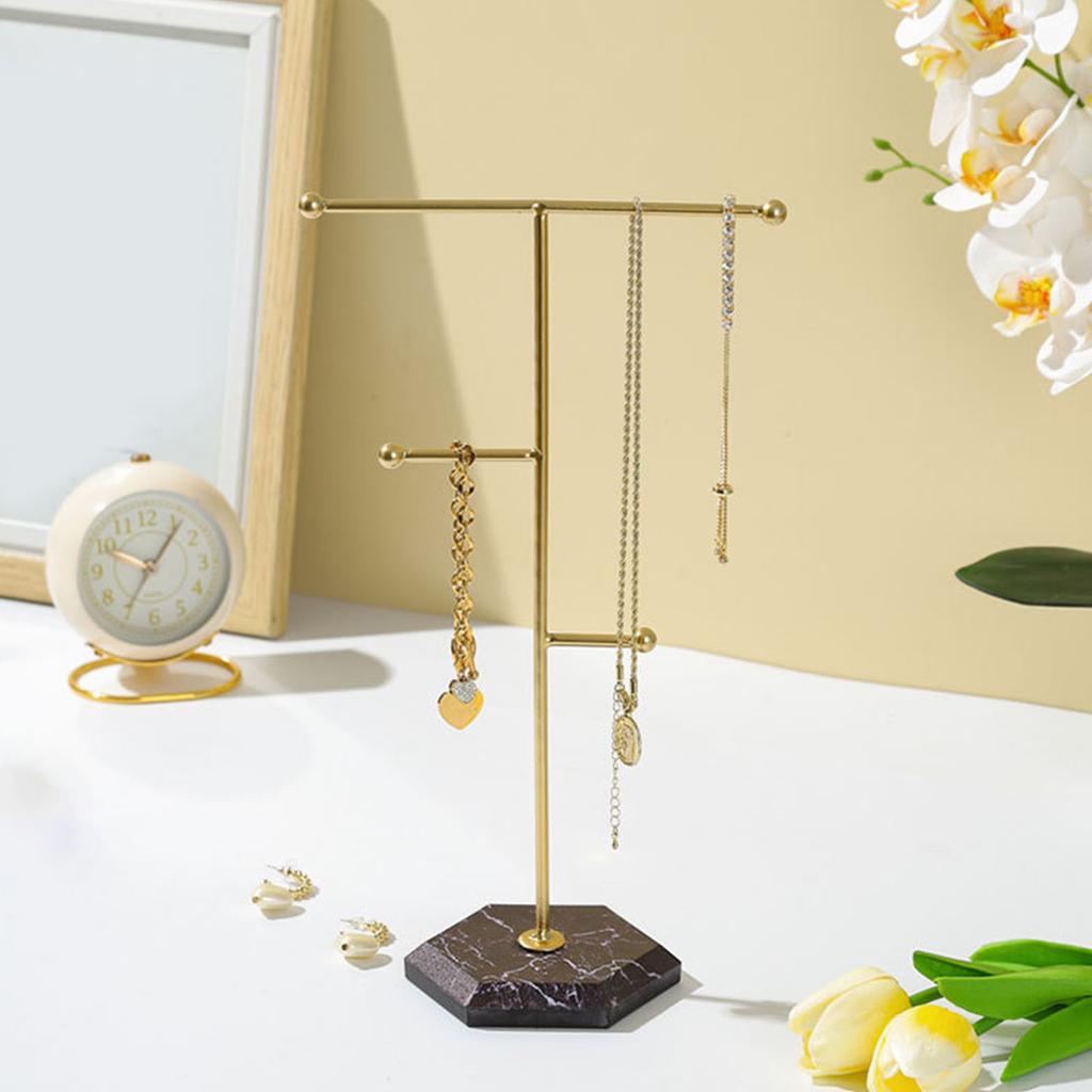 Fashionable Jewelry Storage Rack Display Stand for Earrings Rings Accessories Space Saving Necklace Bracelet Rack