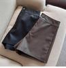 Women's PU Leather High Waist A-line Bootcut Shorts