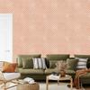 Cream and Peach Stars Wallpaper for Living Room and Bedroom 50x1000