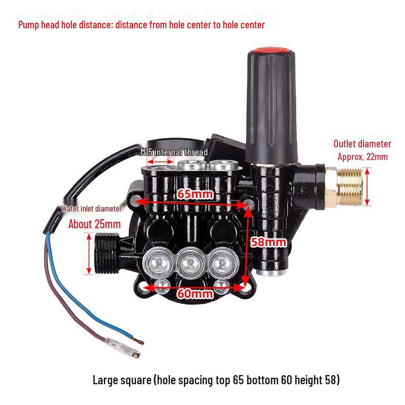 220V Portable High Pressure Adjustable Washer with Brush and Pump Accessories