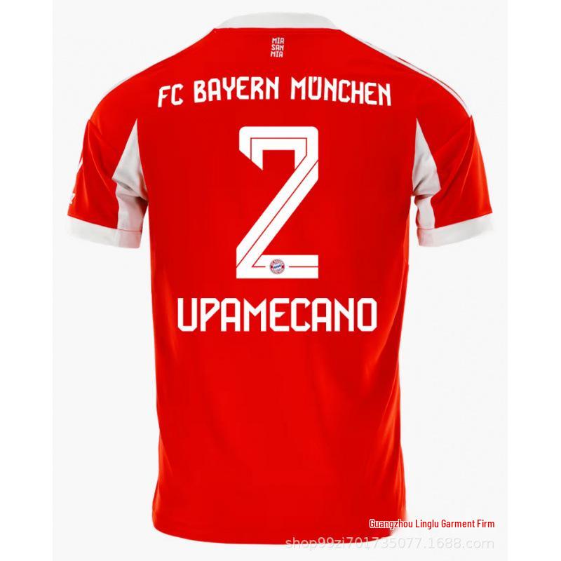 2526 Bayern Thuis Fan Shirt: Kane 13, Müller 25, Sané - Champions League Korte Mouw Kit