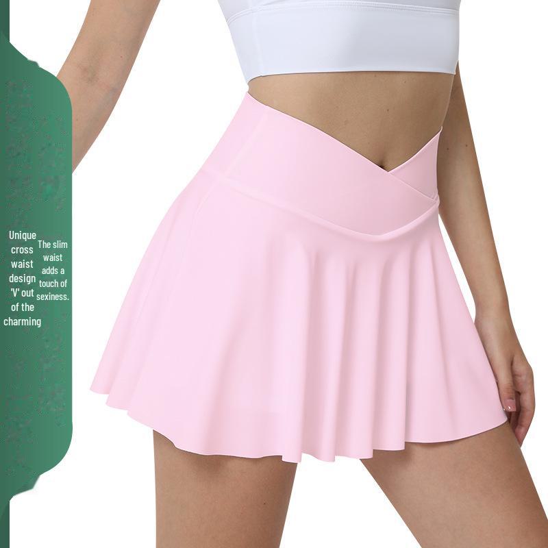 Women's Cross Waist Sports Skirt for Running, Yoga, Golf, Badminton, and Tennis