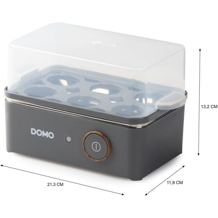 Eierkocher - DOMO - DO9283EK - 400 W - 6 Eier - Grau