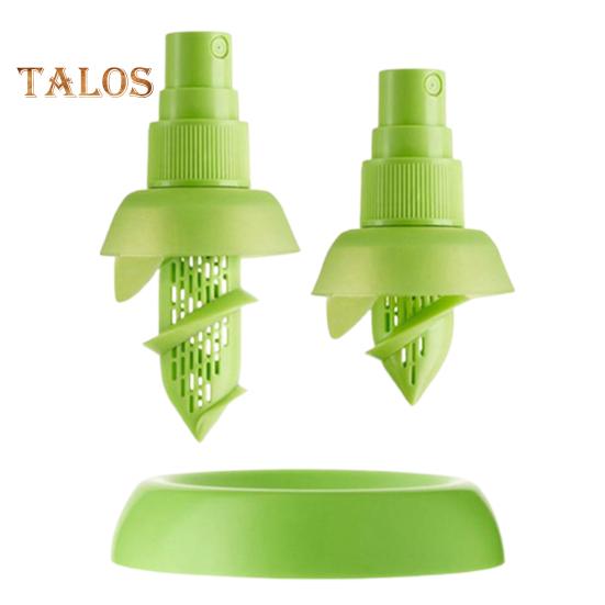 

2 шт. Набор распылителей лимонного сока, ручной распылитель цитрусовых с держателем, зеленый распылитель цитрусовых для салатов, морепродуктов, овощей, соковыжималка для лайма зелёный