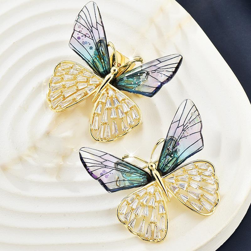 Splicing Butterfly High-End Corsage Femininity Clothes Versatile Accessories Brooch Autumn And Winter