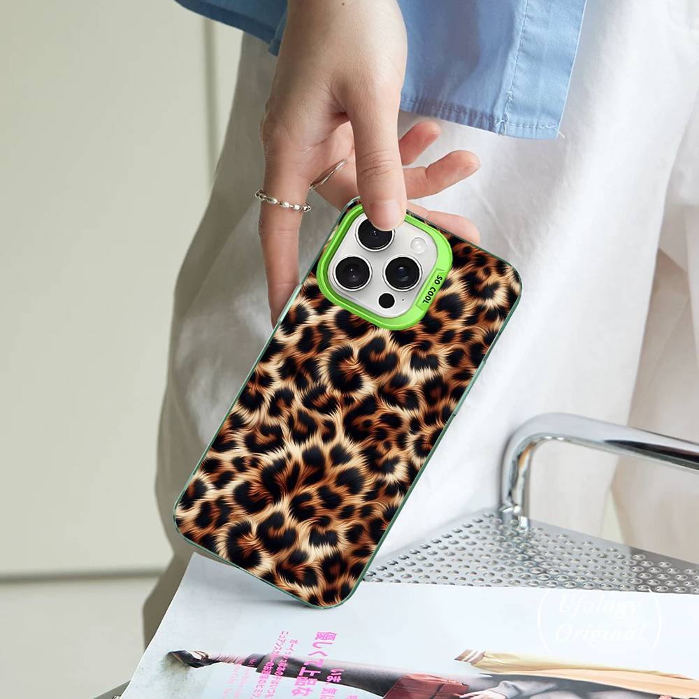 Leopard Cheetah Print Phone Case For IPhone 17Air 16 15 14 13 12 11 Pro Max Plus Color Anti Fall Cover