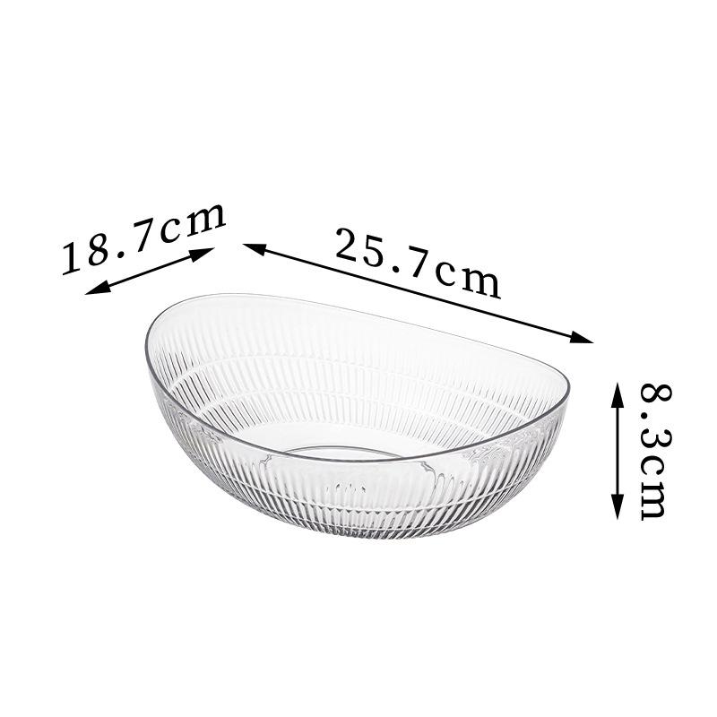 2025 Light Luxury Plastic Fruit Bowl for Living Room Coffee Table