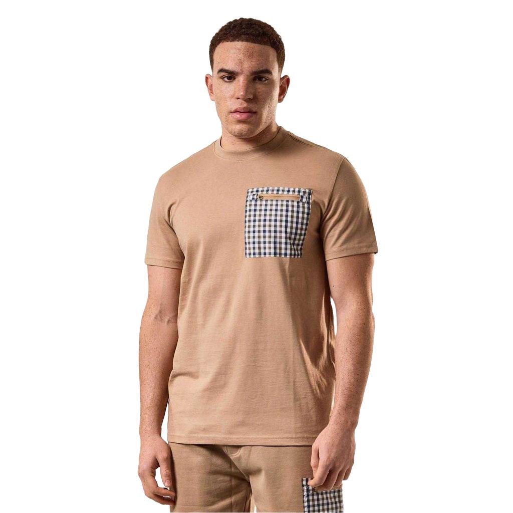 Weekend Offender Mens Gorman House Checked Pocket T-Shirt