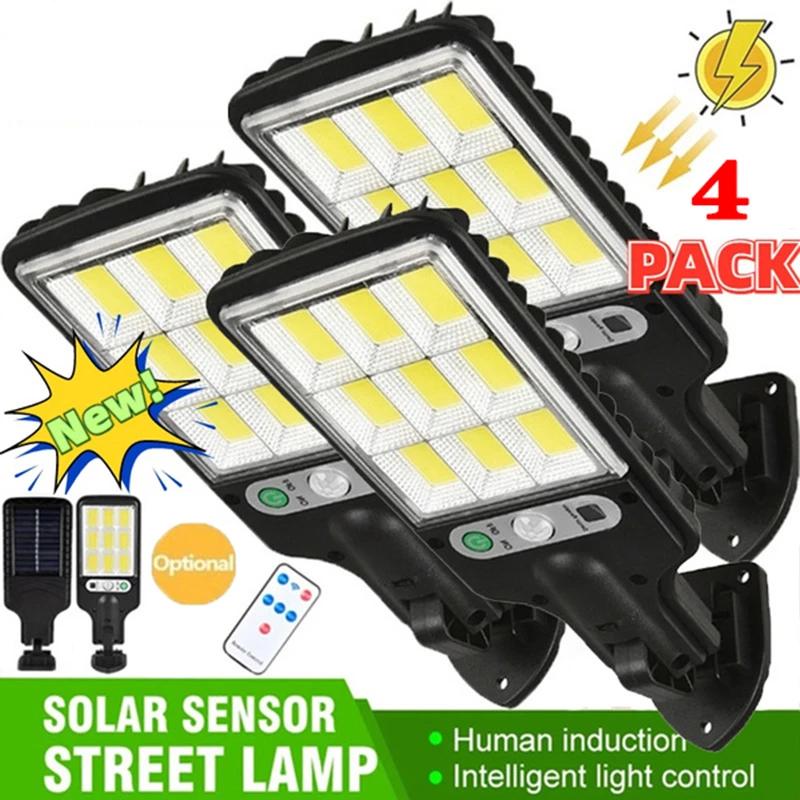 Solar Lamp Solar Street Lights Outdoor With 3 Lighting Modes Waterproof Motion Sensor Security Lamp for Garden Patio Path Yard