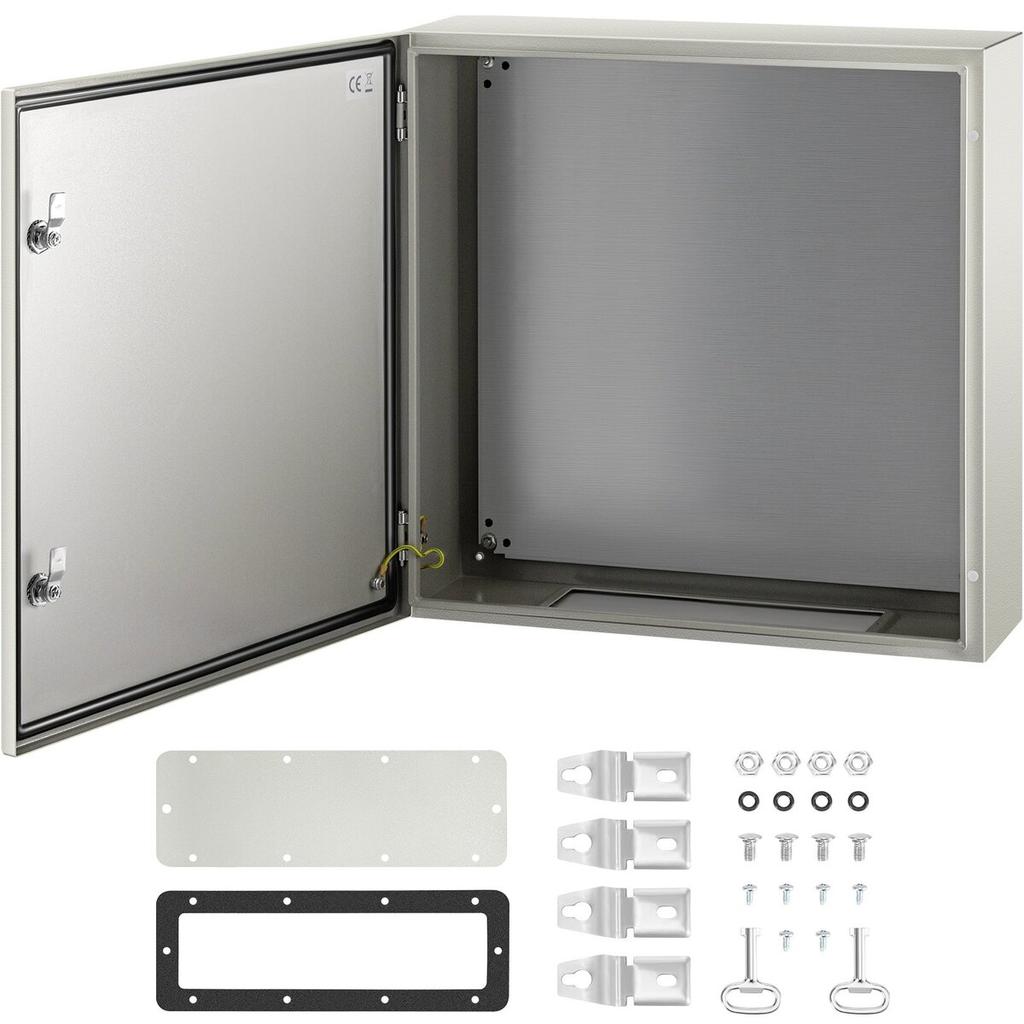 NEMA Steel Enclosure, 24 X 24 X 8'' NEMA 4X Steel Electrical Box, IP66 Waterproof & Dustproof, Outdoor/Indoor Electrical Junction Box, with Mounting