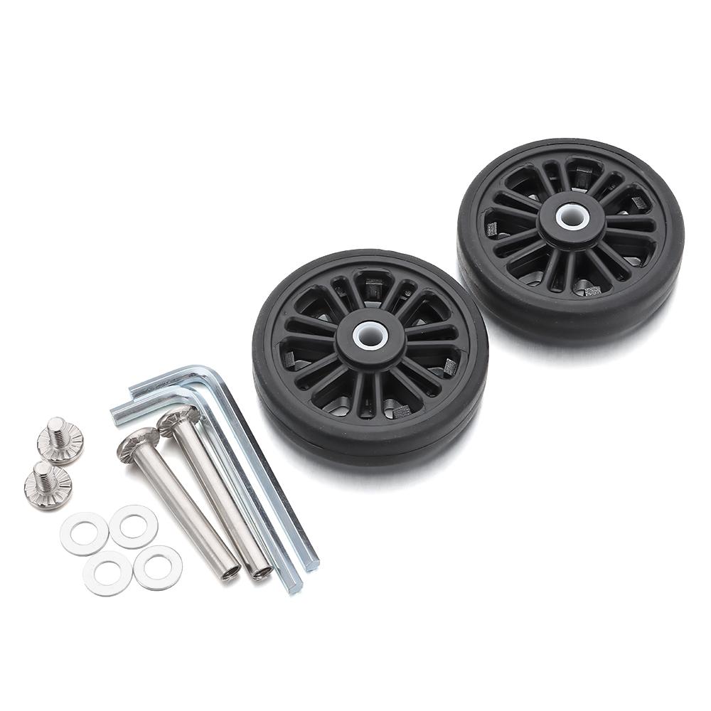 Universal Suitcase Parts Axles Suitcase Wheels Replacement with Screw Replace Wheels Caster Wheel Repair Kit Luggage Accessories