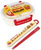 Skater Bento with a Fluffy Made in Single Dishwasher and Microwave Burger Concus Friends Children's Box, 360ml, Lid, Japan, Tier, Safe, (QAF2BAAG-A)