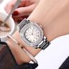 Light Luxury Gypsy Square Alloy Watch Niche High-End Women'S Watch Steel Belt Trendy Women'S Watch