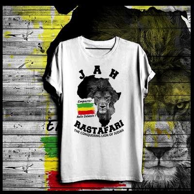 Reggae tričko Roots Rock Rasta Vlajka Jah Rastafari Haile Selassie rasta lví tričko